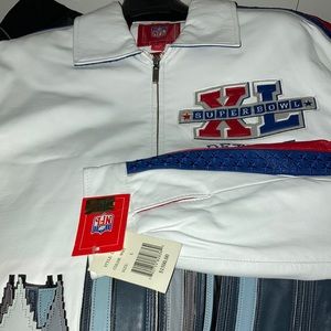 NFL Super Bowl XL Detroit leather jacket